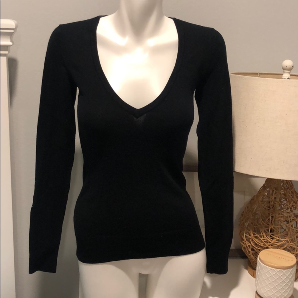 BP black long sleeve v neck sweater
